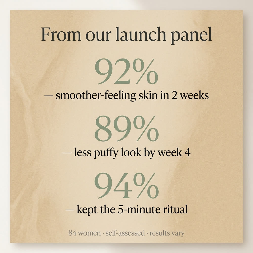 From our launch panel — self-assessed results