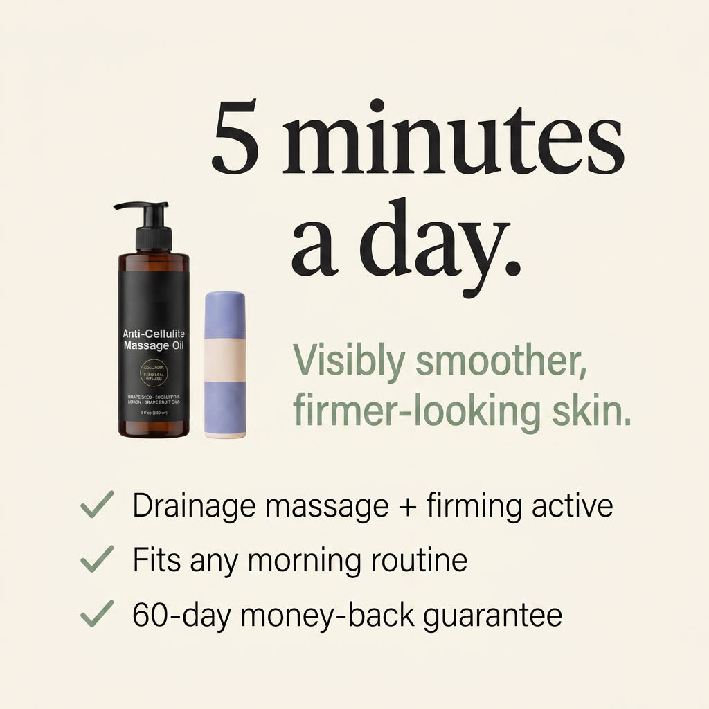 5 minutes a day — visibly smoother, firmer-looking skin