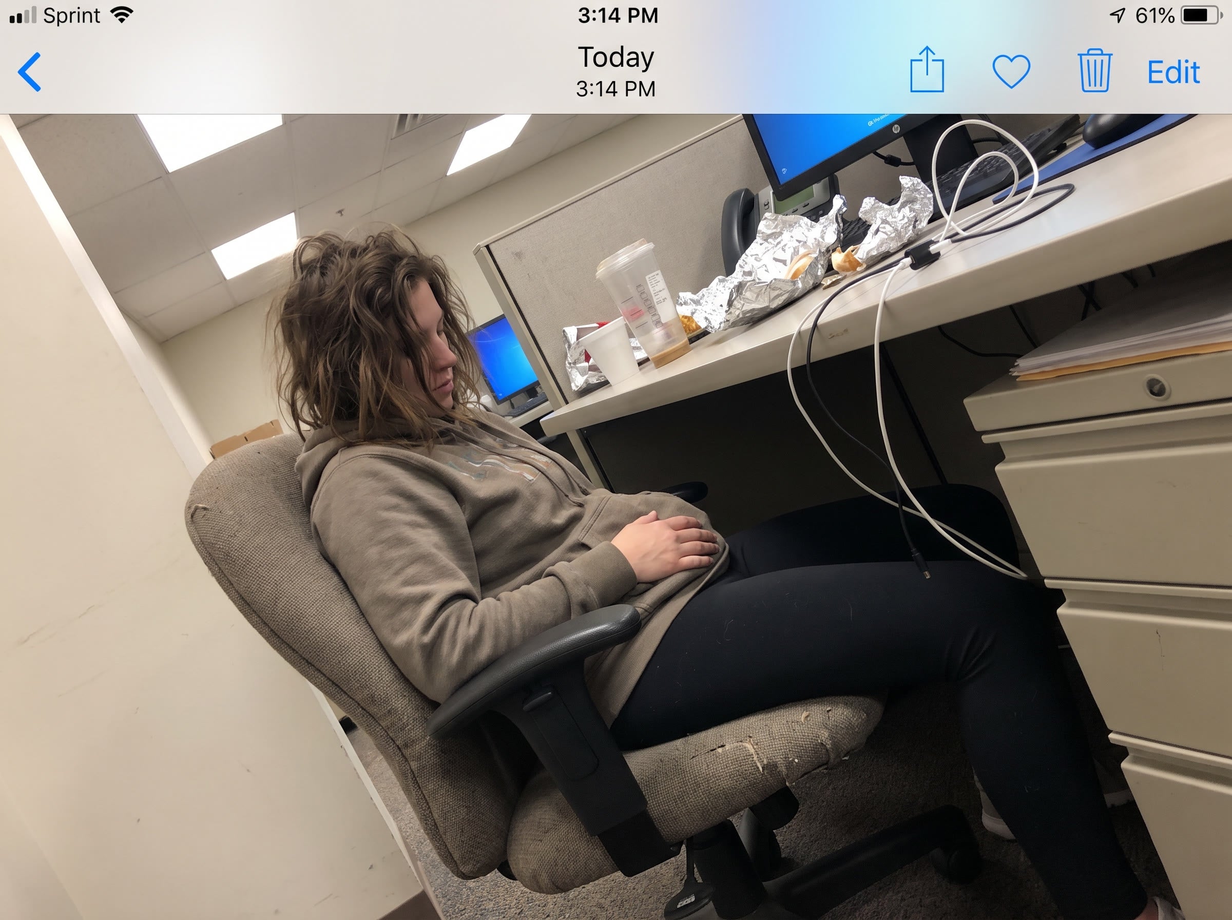 Sitting all day parks fluid right where you hate it